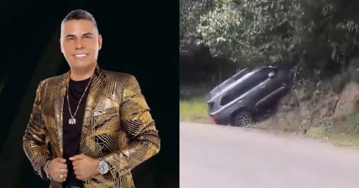 Cantante colombiano El Andariego tuvo accidente camino a concierto en Antioquia