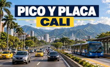 La Alcaldía de Cali aplica el Pico y Placa de lunes a viernes en días hábiles.
