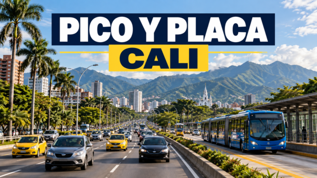 La Alcaldía de Cali aplica el Pico y Placa de lunes a viernes en días hábiles.