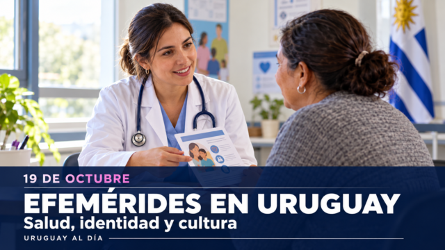 Lazos de concientización rosa junto a folletos informativos sobre salud.