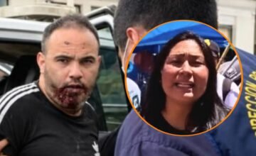 Un investigador de la fiscalía analiza registros de cámaras de seguridad en un hostal de Áncash para identificar a personas vinculadas al caso de asesinato de Susy Aponte.