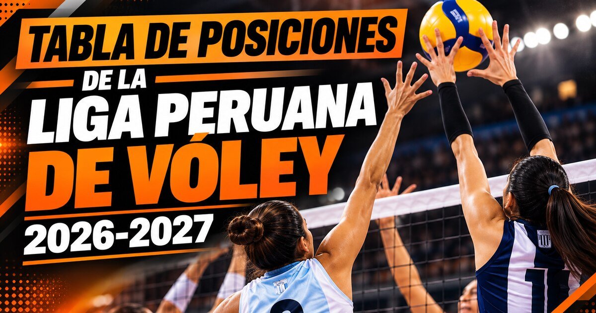 Clasificación de la Liga Peruana de Vóley 2026-27 tras la segunda jornada de la fase inicial
