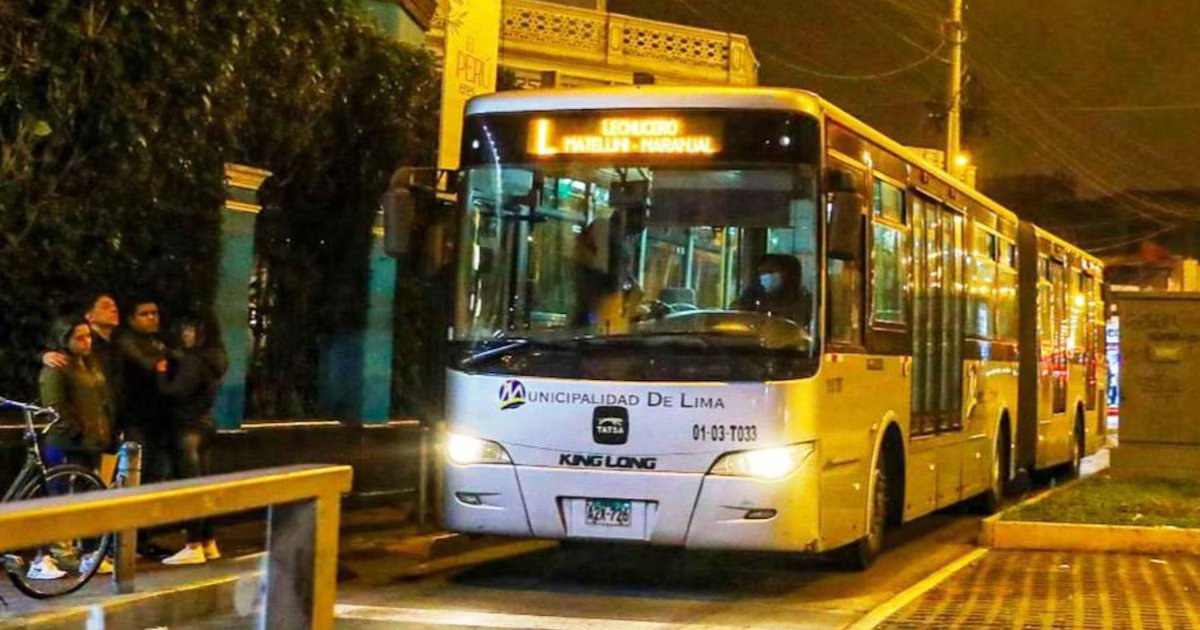 Actualización sobre horarios de operación y servicios del Metropolitano de Lima