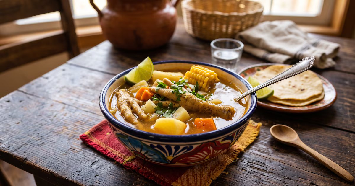 Receta de caldo de patas de pollo para fortalecer piel, cabello y articulaciones de forma natural