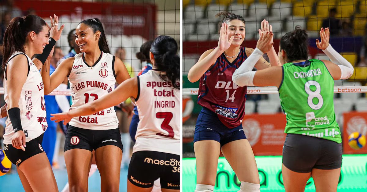 Universitario y Olva Latino disputan en vivo por la fecha 3 de la Liga Peruana de Vóley 2026-27