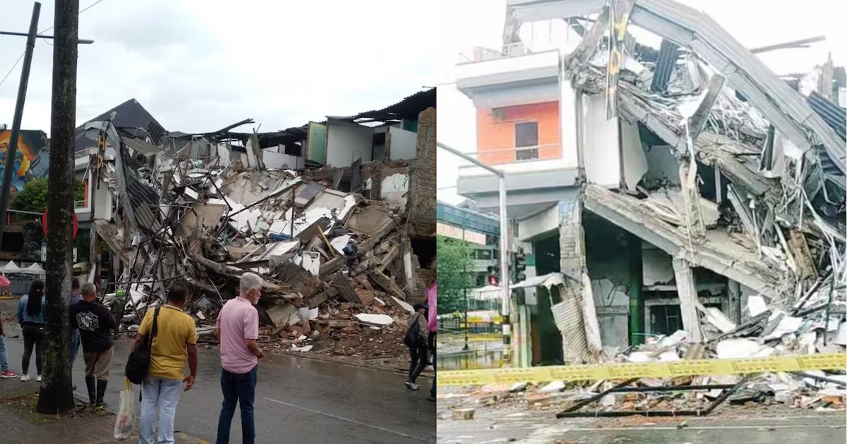 Edificio en Pereira colapsó con dos personas en su interior