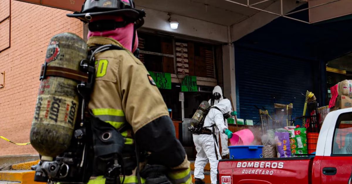 Al menos tres personas intoxicadas por fuga de fosfato de aluminio en Central de Abastos de Querétaro