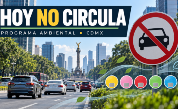 El programa Hoy No Circula restringe la movilidad vehicular entre las 5:00 y las 22:00 horas.