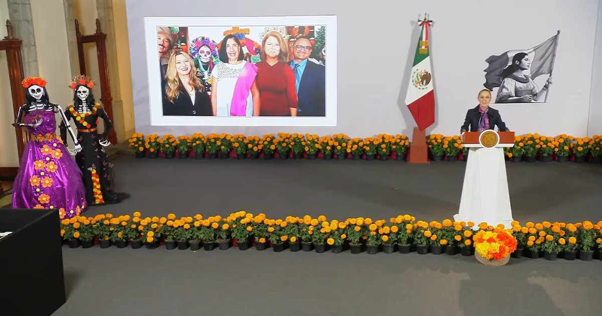 Gobierno conmemora el Día de Muertos en La Mañanera y destaca celebración mexicana en Estados Unidos: “La muerte forma parte de la vida”