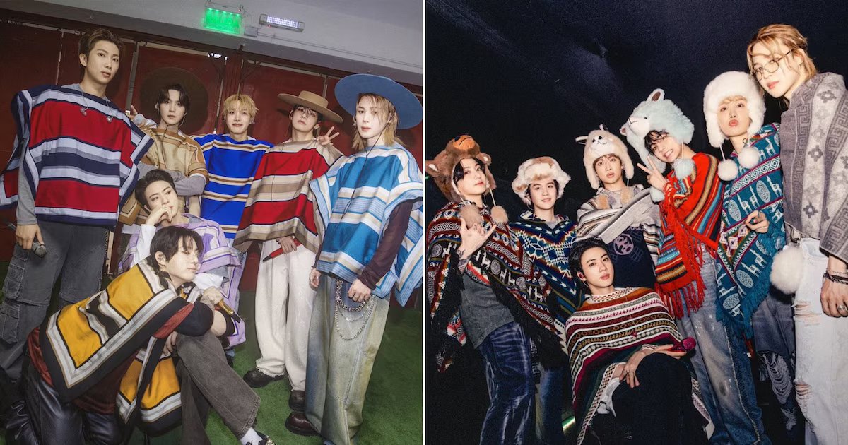 BTS viste ponchos tradicionales en su reciente concierto en Chile