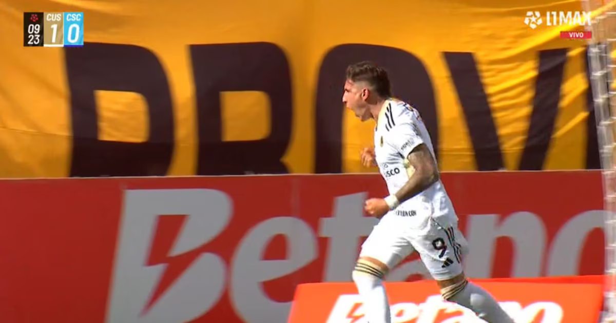 Facundo Callejo anota de cabeza en el encuentro entre Sporting Cristal y Cusco FC por el Torneo Clausura 2026
