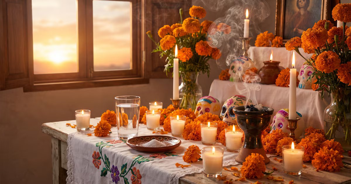 El significado espiritual de los elementos del altar de Día de Muertos