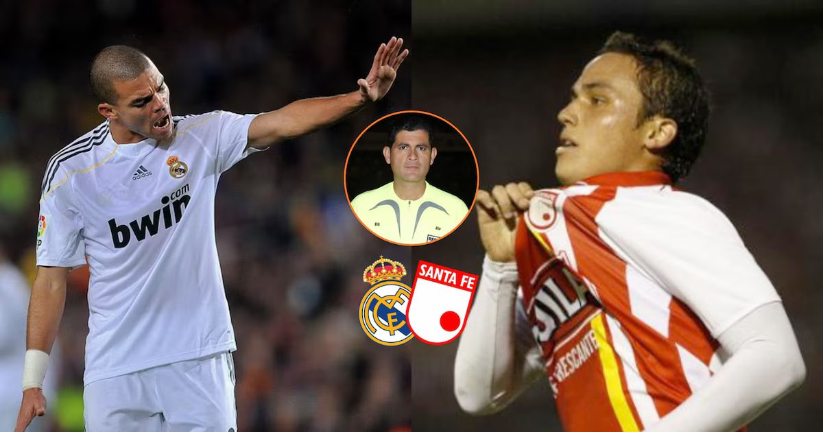 Óscar Julián Ruíz arbitró gratis partido Santa Fe-Real Madrid por bajo pago