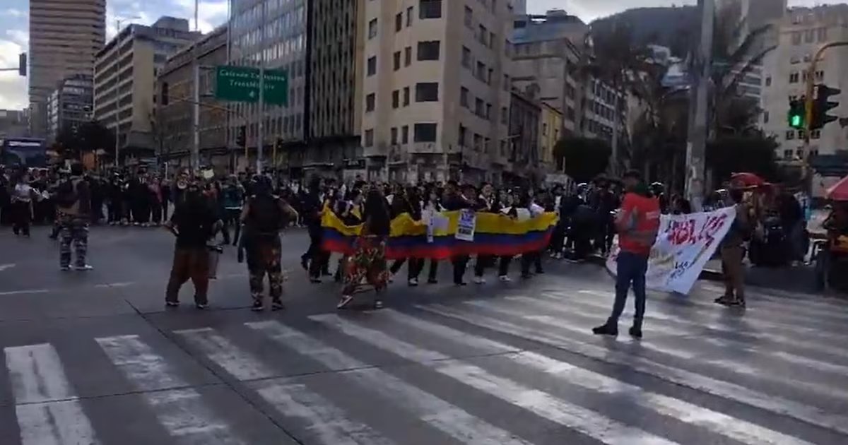 Marchas y movilizaciones afectarán Bogotá del 19 al 24 de octubre