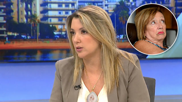Valeria Ripoll participando como panelista en el programa televisivo Esta boca es mía.