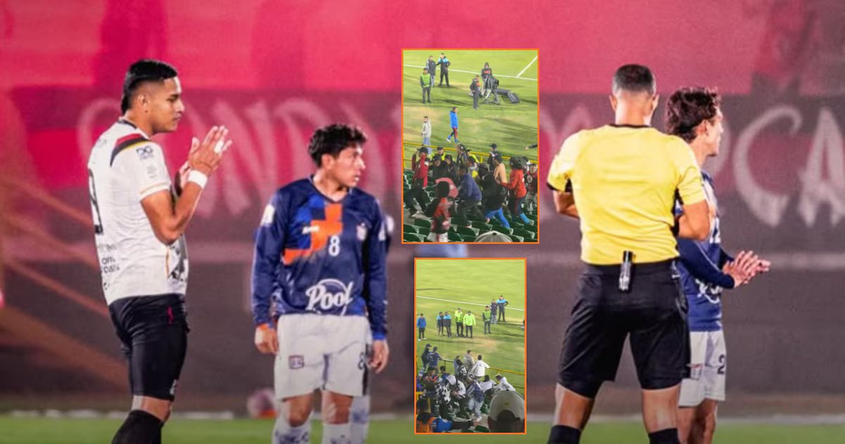 Partido de Liga BetPlay 2026-II suspendido por cuchillos en Tunja