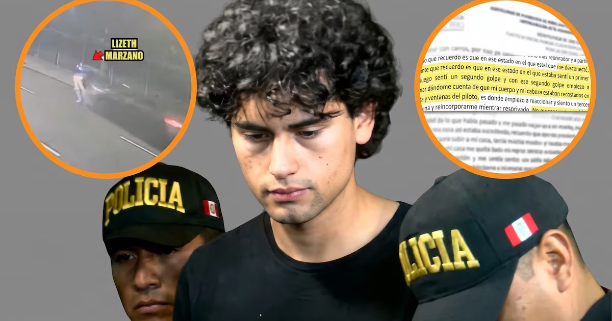 Adrián Villar modifica su declaración sobre la muerte de Lizeth Marzano y admite confusión al acelerar en el incidente