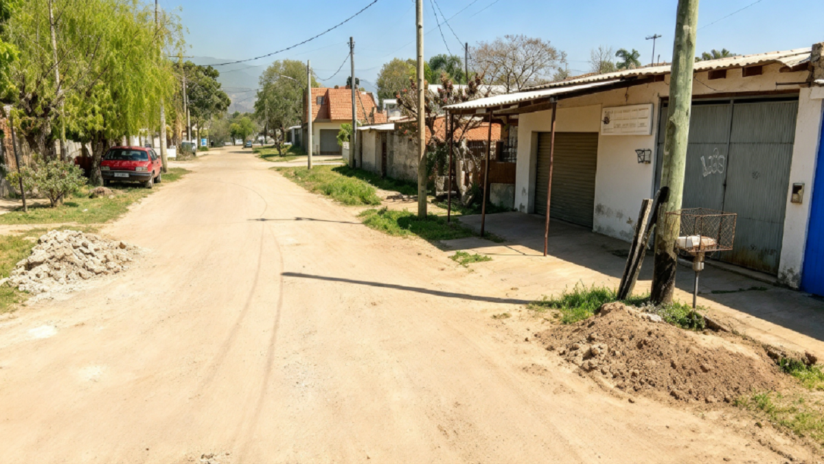 Frente de la vivienda familiar en Monte Grande donde ocurrió el triple crimen.