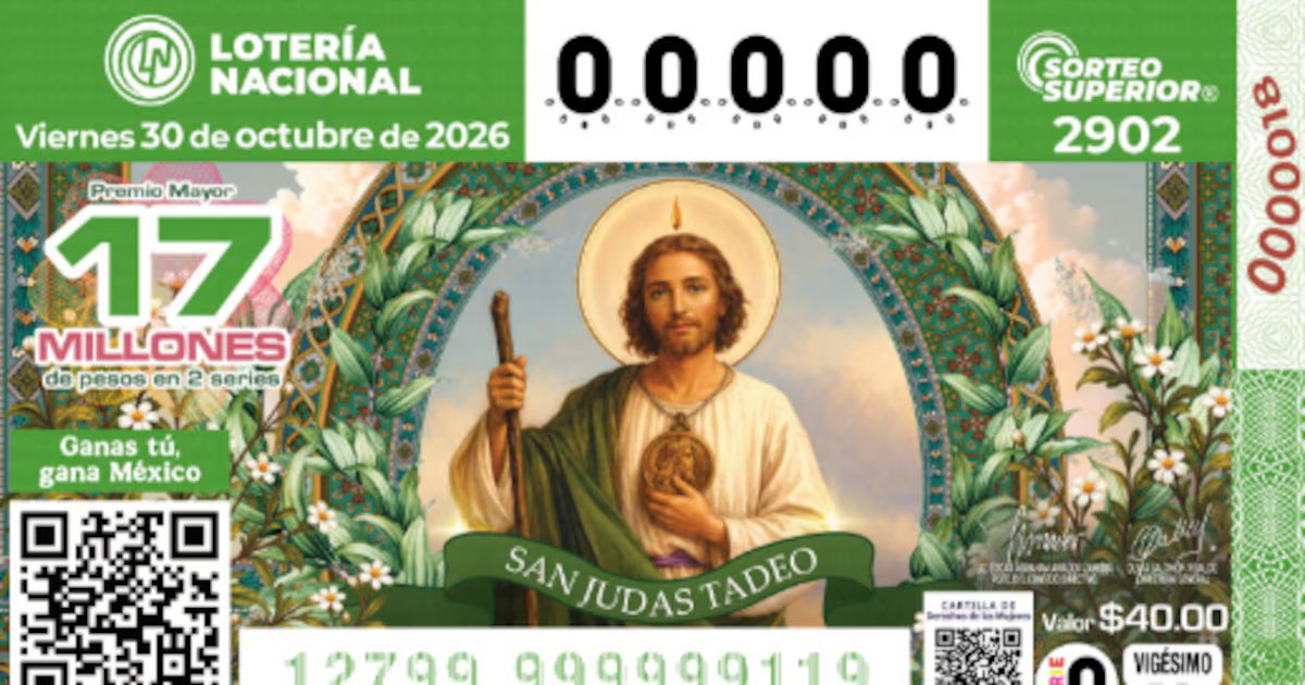 Resultados del Sorteo Superior 2902 de la Lotería Nacional del viernes 30 de octubre de 2026