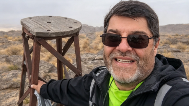 Integrantes de los equipos de rescate recorriendo los senderos del cerro Ñuñorco Grande.