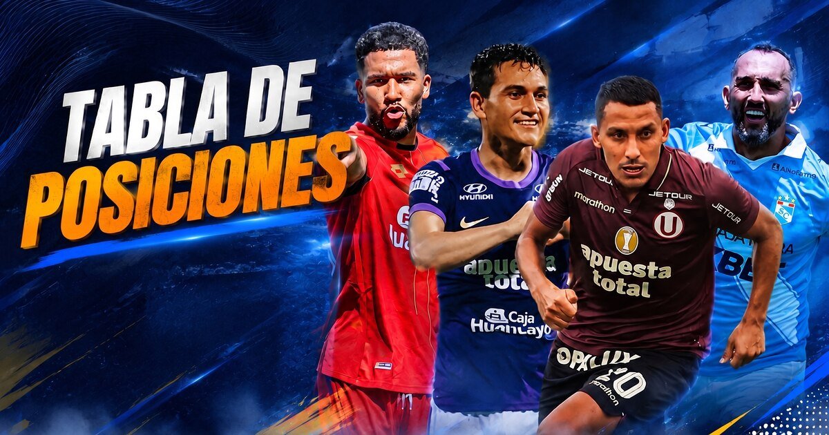 Posiciones en la Liga 1 Perú 2026 tras la fecha 13 del Torneo Clausura y Acumulada
