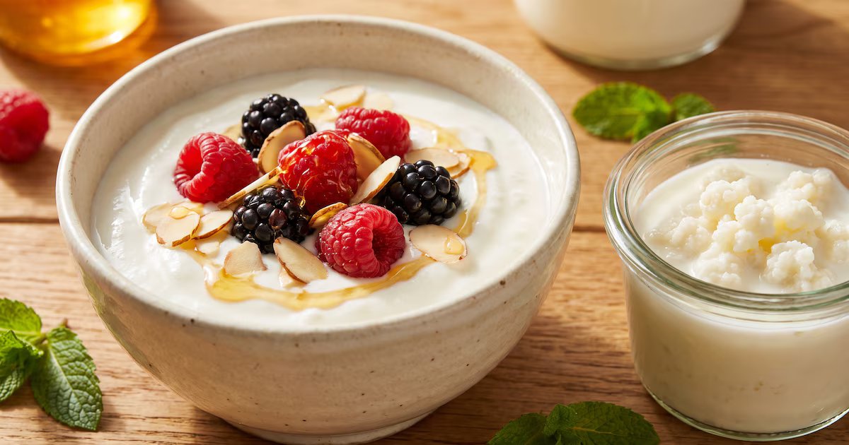 Métodos para espesar búlgaros de leche o kéfir y lograr la textura del yogur griego