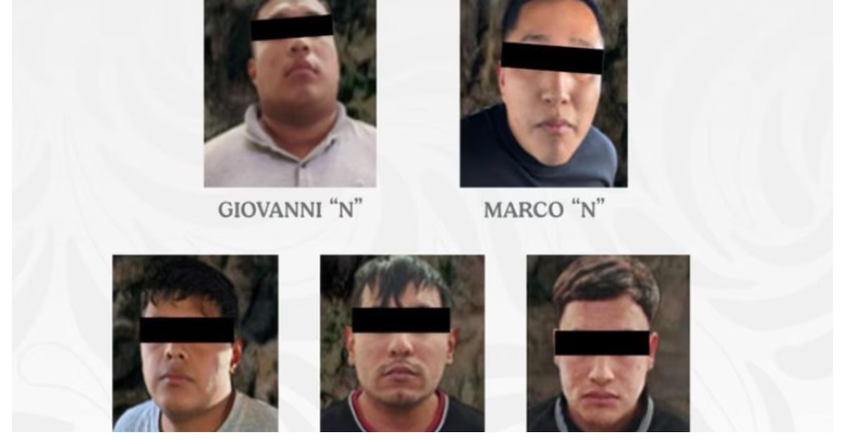Cinco personas arrestadas por suplantar policías y extorsionar conductores en Teotihuacán y Acolman, Estado de México