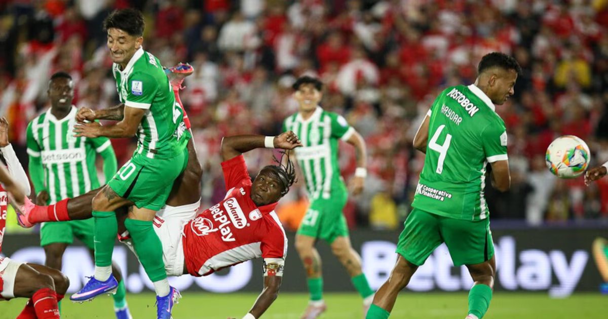 Transmisión en vivo del enfrentamiento Atlético Nacional contra Santa Fe en Liga BetPlay