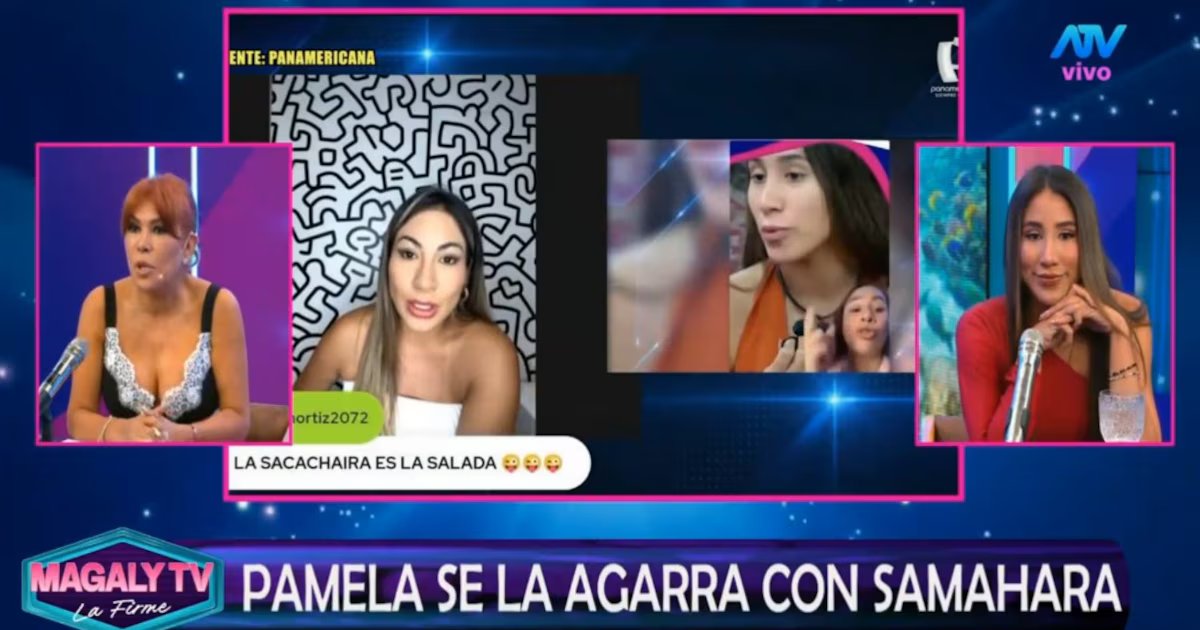 Samahara Lobatón resta importancia a críticas de Pamela López sobre su participación en realities y cuidado de sus hijos