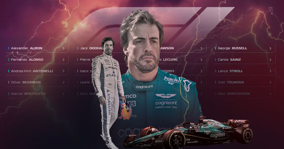 Fernando Alonso y Carlos Sainz: Resultados en la clasificación de Fórmula 1