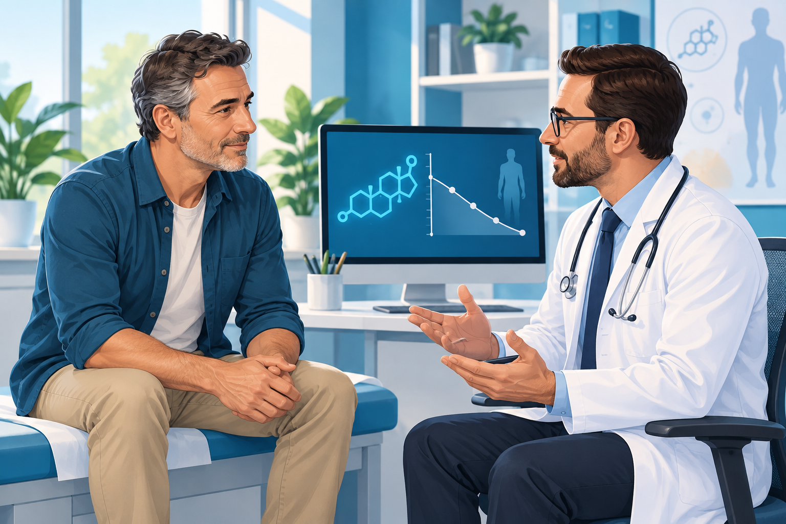 Imagen alusiva a la salud masculina y el déficit de testosterona.