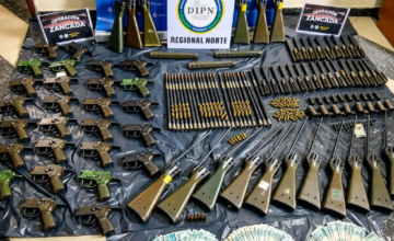 Piezas de fusiles HK G3 incautadas por la Policía en la Operación Zancada en Rivera.