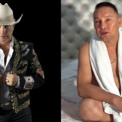 Cantante Giovanny Ayala sonriendo durante una grabación para sus redes sociales.