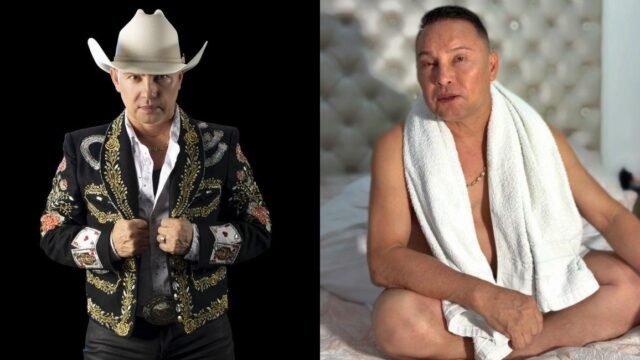 Cantante Giovanny Ayala sonriendo durante una grabación para sus redes sociales.