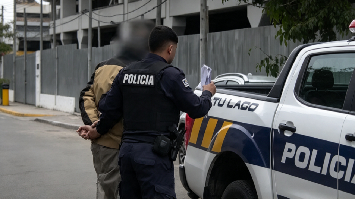 Captura de pantalla del informe policial en Santa Lucía emitido por Telemundo.