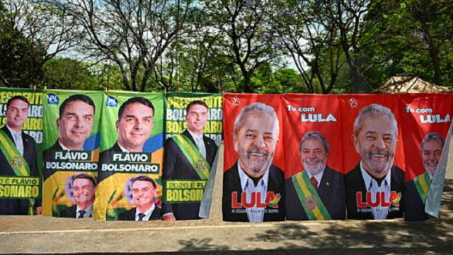 Collage conceptual que reúne imágenes de banderas de Brasil, Ucrania y Bolivia en un debate global.