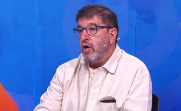Fernando Pereira en los estudios de televisión ofreciendo declaraciones sobre los ediles.
