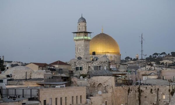 En el complejo del Santo Sepulcro, en la Ciudad Vieja de Jerusal