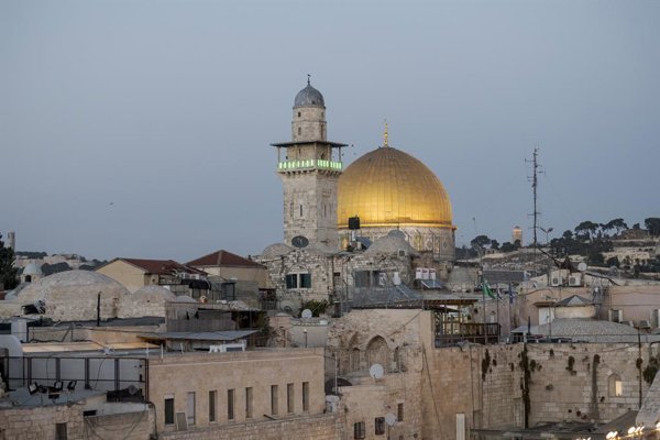 En el complejo del Santo Sepulcro, en la Ciudad Vieja de Jerusal