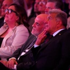 Joan Laporta afirma que Real Madrid busca desestabilizar y destaca la firmeza de Tebas