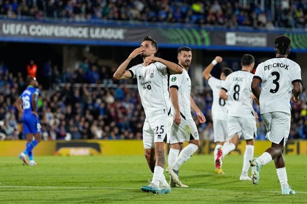 Getafe pierde contundentemente ante Lugano en partido de la Conference