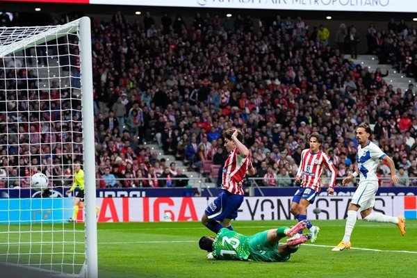 Atlético de Madrid derrota 1-0 a RC Deportivo de La Coruña en la jornada de fútbol de La Liga