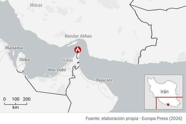 Registran un incidente en un buque frente a las costas de Omán en el estrecho de Ormuz