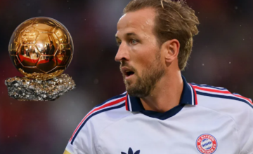 Harry Kane agradece al Bayern de Múnich y su familia tras recibir el Balón de Oro en Londres.