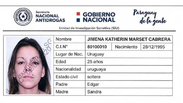 Fotografía de archivo de Jimena Katherin Marset Cabrera, hermana de Sebastián Marset.