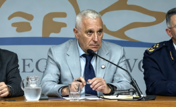El ministro del Interior Carlos Negro en la Comisión de Seguridad de Diputados.