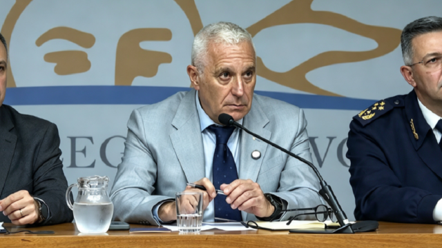 El ministro del Interior Carlos Negro en la Comisión de Seguridad de Diputados.