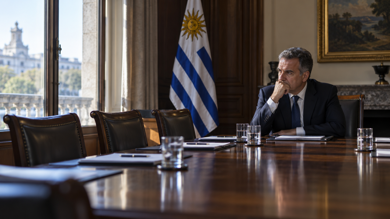 El presidente Yamandú Orsi y el mandatario brasileño Lula da Silva en una cumbre.