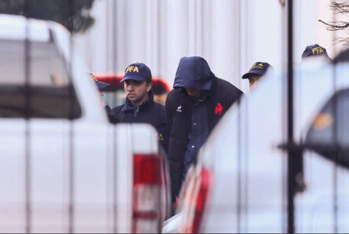 Patrullero policial en un procedimiento oficial en el departamento de Tacuarembó.