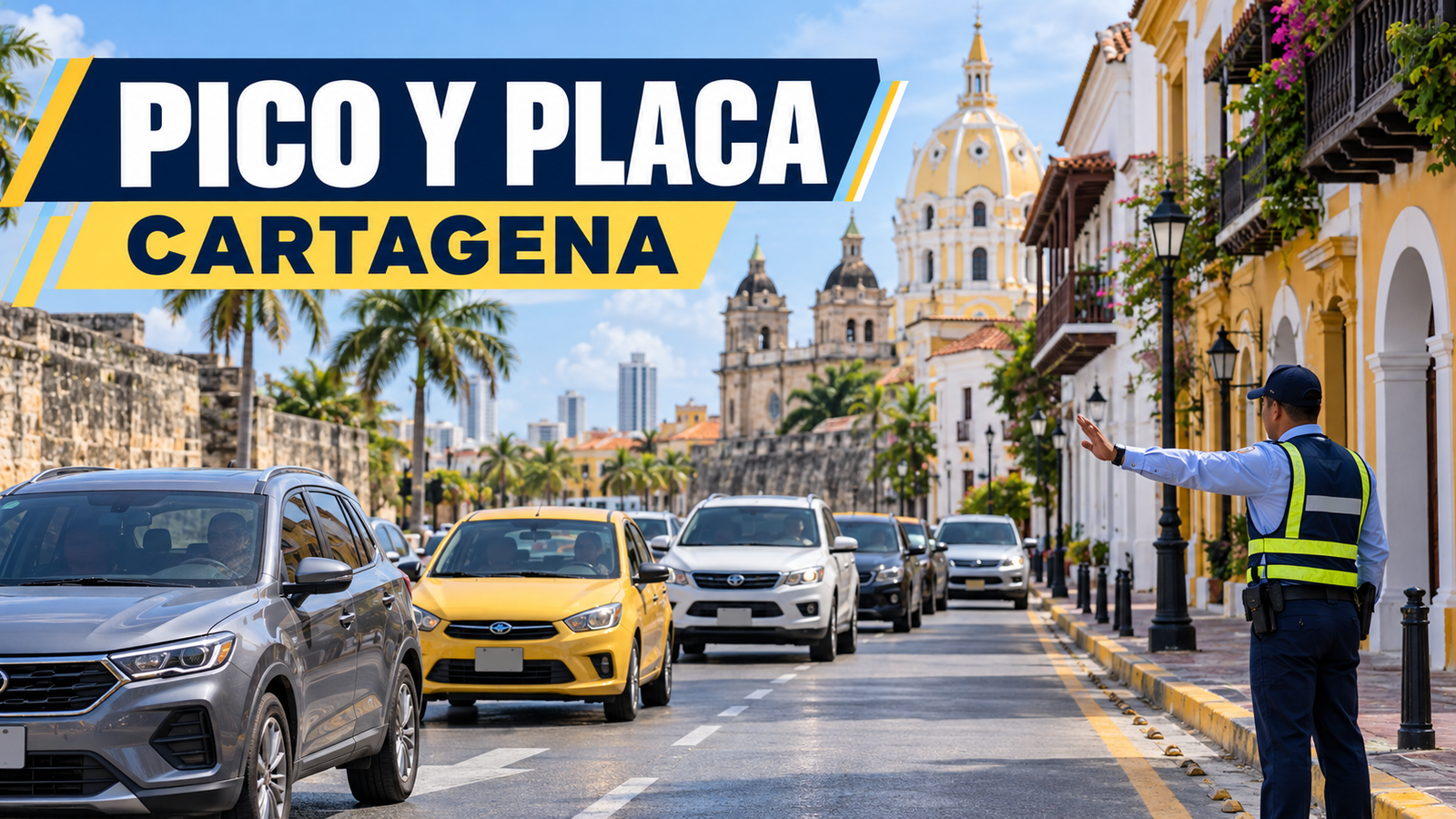 Este martes 27 de octubre, conoce el funcionamiento del Pico y Placa en Cartagena